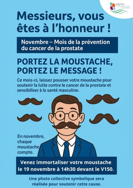 Movember à l’hôpital de Villeneuve de Berg : un moment fort de mobilisation !
